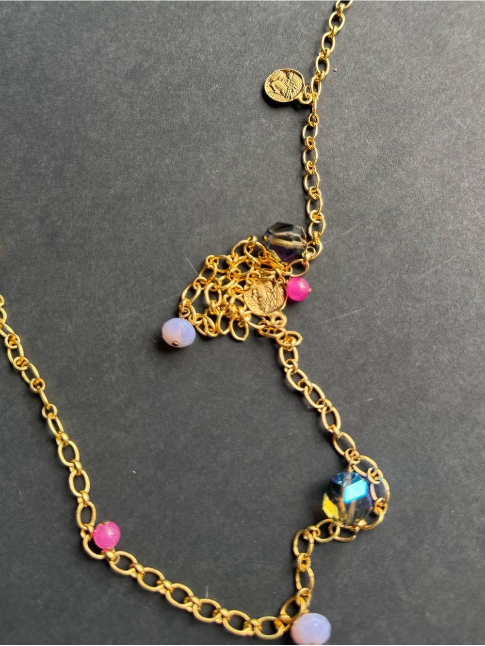 Gemstoned beaded necklace - Picture 5 of 7